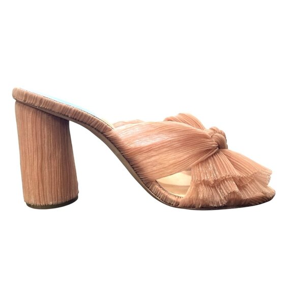 Loeffler Randall Shoes - Loeffler Randall Penny Pleated Bow Heel Blush Pink Womens Size 7